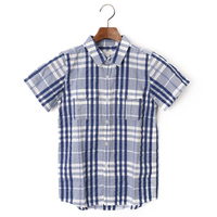 【新品】 チェックボタンシャツ 10Y バーバリーチルドレン 49309 BURBERRY CHILDREN ブルー系 ボーイズ