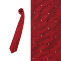 【新品】 ドットネクタイ 138cm×8.3cm  バーバリーブラックレーベル 49981 BURBERRY BLACK LABEL レッド系 メンズ