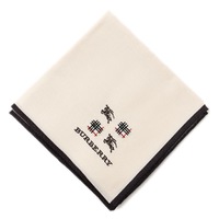 【新品】 ハンカチ  バーバリー 61390 BURBERRY オフホワイト レディース