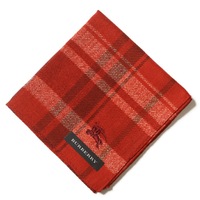 【新品】 ハンカチ  バーバリーロンドン 64588 BURBERRY LONDON レッド レディース