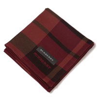 【新品】 ハンカチ　チェック  バーバリーロンドン 68883 BURBERRY LONDON レッド レディース