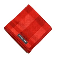【新品】 ハンカチ　チェック  バーバリーロンドン 68972 BURBERRY LONDON レッド レディース
