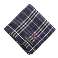 【新品】 ハンカチ　チェック  バーバリーロンドン 69094 BURBERRY LONDON ネイビー レディース