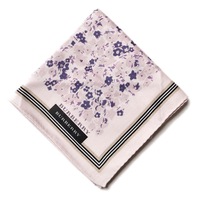 【新品】 ハンカチ　花柄  バーバリーロンドン 68762 BURBERRY LONDON パープル レディース
