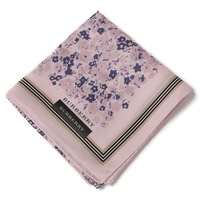 【新品】 ハンカチ　花柄  バーバリーロンドン 68950 BURBERRY LONDON パープル レディース