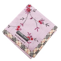 【新品】 ハンカチ　花柄  バーバリーロンドン 69078 BURBERRY LONDON パープル レディース