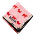 【新品】 ハンカチ　犬  バーバリーロンドン 69012 BURBERRY LONDON ピンク レディース