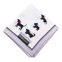 【新品】 ハンカチ　犬 小 バーバリーロンドン 68979 BURBERRY LONDON パープル レディース