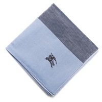 【新品】 ハンカチ　無地  バーバリーロンドン 69192 BURBERRY LONDON ブルー レディース