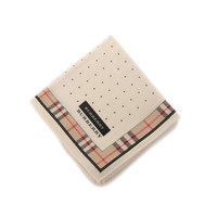【新品】 ハンカチ（ドット）  バーバリーロンドン 51598 BURBERRY LONDON ベージュ系 メンズ