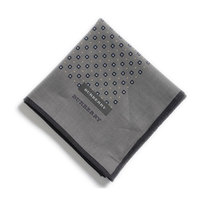【新品】 バーバリー BURBERRY ドットハンカチ 37375 グレー系 メンズ