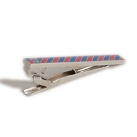 【新品】 ブラックレーベル クレストブリッジ ストライプ　ネクタイピン　レッド×ブルー 5.5×6 69475 BLACK LABEL CRESTBRIDGE レッド メンズ