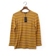 【新品】 ボーダーカットソー 4 バーバリーロンドン 48416 BURBERRY LONDON イエロー系×ベージュ系 レディース