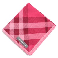 【新品】 薄手 ハンカチ アーガイル  バーバリー 72014 BURBERRY ピンク レディース