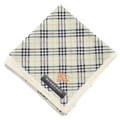 【新品】 薄手 ハンカチ チェック  バーバリー 72020 BURBERRY グリーン レディース