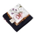 【新品】 薄手 ハンカチ 花柄  バーバリー 70449 BURBERRY グレー レディース