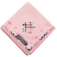 【新品】 薄手 ハンカチ 花柄  バーバリー 72047 BURBERRY ピンク レディース
