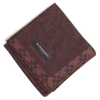 【新品】 薄手 ハンカチ 犬  バーバリー 72244 BURBERRY ブラウン メンズ