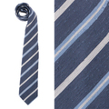 【新品】ストライプネクタイ バーバリーロンドン 長さ145×剣先8.5cm 44423 ネイビー系 メンズ