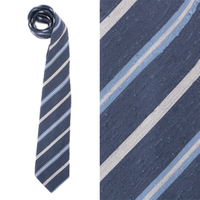 【新品】ストライプネクタイ バーバリーロンドン 長さ145×剣先8.5cm 44423 ネイビー系 メンズ