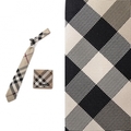 【新品】バーバリーロンドン バーバリー 41462 ネクタイ・ハンカチセット ベージュ系 メンズ 統一感を生む英国チェックのギフトセット
