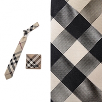 【新品】バーバリーロンドン バーバリー 41462 ネクタイ・ハンカチセット ベージュ系 メンズ 統一感を生む英国チェックのギフトセット