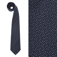 【新品】バーバリーロンドン 柄物ネクタイ 44430 ダークネイビー系 メンズ プレゼント いろんなシーンに活躍