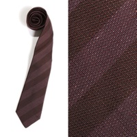 【新品】バーバリーロンドン　レジメンタルタイ　33482　ブラウン　オシャレなネクタイです