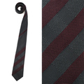 【新品】ラインネクタイ バーバリー ロンドン 全長144×剣先7cm 緑×赤系 y-000478 メンズ