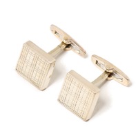 シャドーチェック　カフス　925 1.3cm×1.3cm バーバリーズ 76585 Burberrys シルバー メンズ