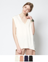 シンプルVネックトップス【メール便可／50】