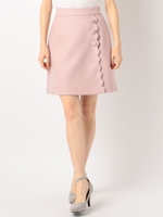 スカラップレトロミニスカート/ピンク