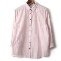 ストライプシャツ　長袖 46 バーバリーロンドン 59612 BURBERRY LONDON ピンク系 レディース