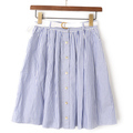 ストライプスカート 36 バーバリーブルーレーベル 48828 BURBERRY BLUE LABEL ブルー系×ホワイト系 レディース
