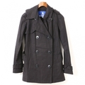 ダブルブレストショートトレンチコート 36 バーバリーブルーレーベル 01000631 BURBERRY BLUE LABEL ブラック レディース
