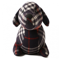 チェックダックスフンドぬいぐるみ  バーバリーロンドン 62426 BURBERRY LONDON ネイビー系 ガールズ