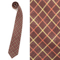 チェックネクタイ バーバリーズ Burberrys 43369 ピンク×黄系 メンズ