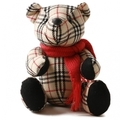 チェックマフラー付ベアぬいぐるみ  バーバリーロンドン 62431 BURBERRY LONDON ベージュ系 ガールズ