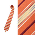 ネクタイ(ストライプ) 144×9cm バーバリーブラックレーベル 49975 BURBERRY BLACK LABEL オレンジ系×イエロー系 メンズ