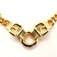 ネックレス 18705 バーバリーブラックレーベル ゴールド系 レディース ゴージャスな喜平チェーン