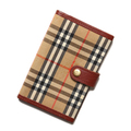 バーバリーズ 英国チェック 手帳（小）カバー 35518 ベージュ系 手帳もお洒落にブリティッシュスタイル