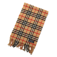 バーバリーズ 英国チェックマフラー 29818 茶・赤系 王道のデザイン