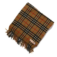 バーバリーズ 英国チェックマフラー 31452 ベージュ系 伝統的なカラーの英国チェックマフラー