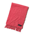バーバリーロンドン 無地マフラー 42626 ピンク系 カシミア100％ 鮮やかなコーラルピンク