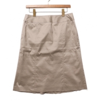 バックジップストレッチ加工タイトスカート 42 バーバリーロンドン 67616 BURBERRY LONDON グレー レディース