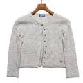ビジューボタンカシミヤアンゴラ混カーディガン 38 バーバリーブルーレーベル 66237 BURBERRY BLUE LABEL グレー レディース