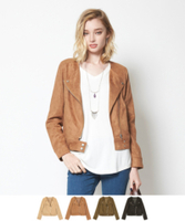 フェイクスウェードライダースジャケット【メール便可／100】