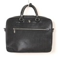 ブラックレーベル クレストブリッジ ロゴプレート付レザービジネスブリーフケース  72936 BLACK LABEL CRESTBRIDGE ブラック メンズ