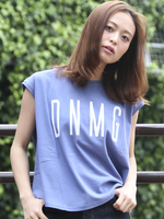 プリントクルーネックTEE-DNMG-