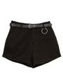 ベルト付きショートパンツ/ブラック